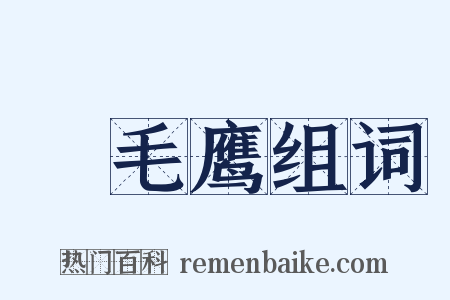 蛓毛鹰组词是什么意思的图片